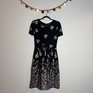 LuLaRoe Elegant metallic floral Amelia dress